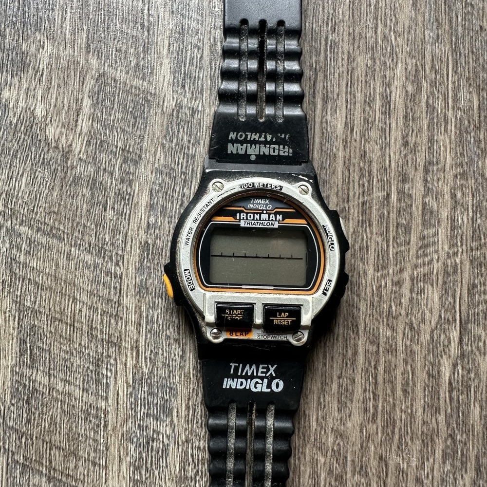 Vintage Timex Ironman Triathlon Watch 100 Meters Rare Untested